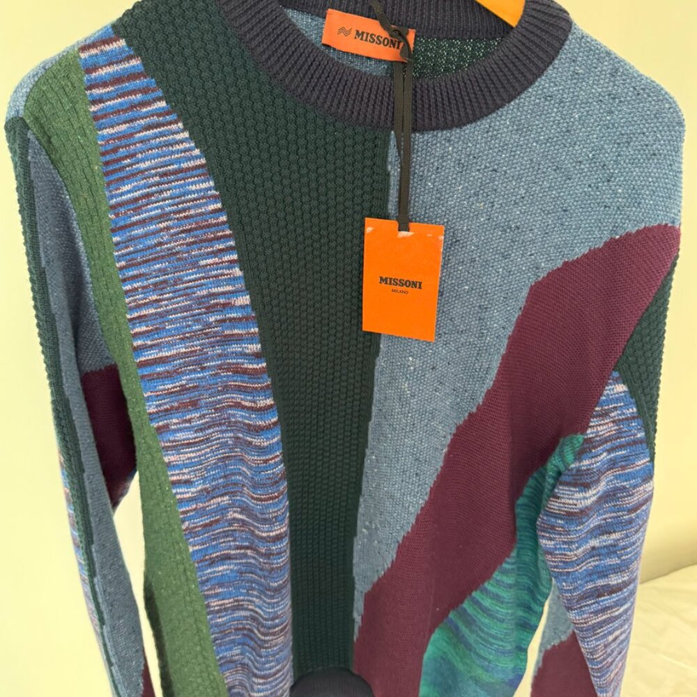 Missoni Men's Intarsia Knit Sweater - 38/M - 70% OFF (MSRP $1.250) - RARE, NWT